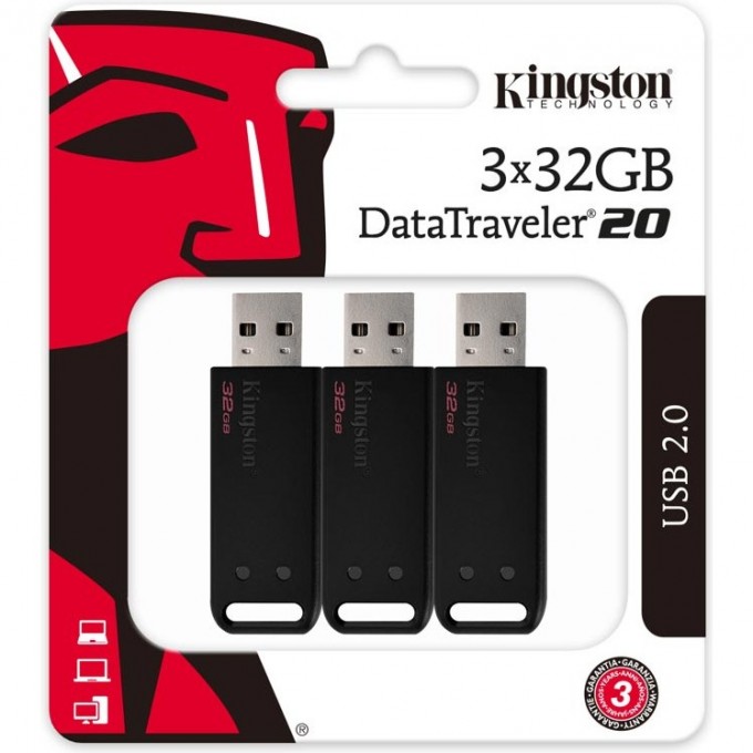 Флешка KINGSTON 32GB DT20-32GB-3P 627043 Флешка KINGSTON 32GB DT20-32GB-3P 627043