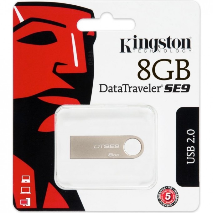 Флешка KINGSTON 8GB DTSE9H-8GB-YAN 485657 Флешка KINGSTON 8GB DTSE9H-8GB-YAN 485657
