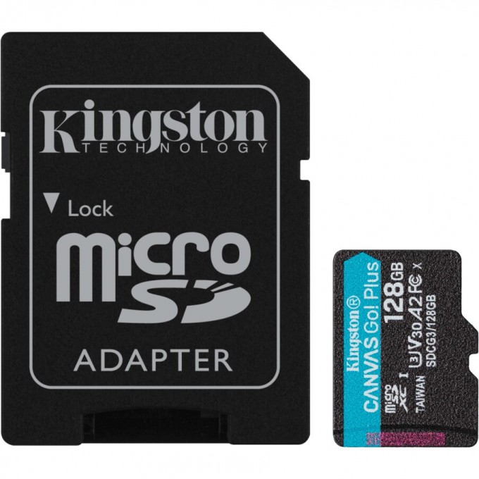 Карта памяти 128Gb MicroSD KINGSTON + SD адаптер () SDCG3/128GB Карта памяти 128Gb MicroSD KINGSTON + SD адаптер () SDCG3/128GB