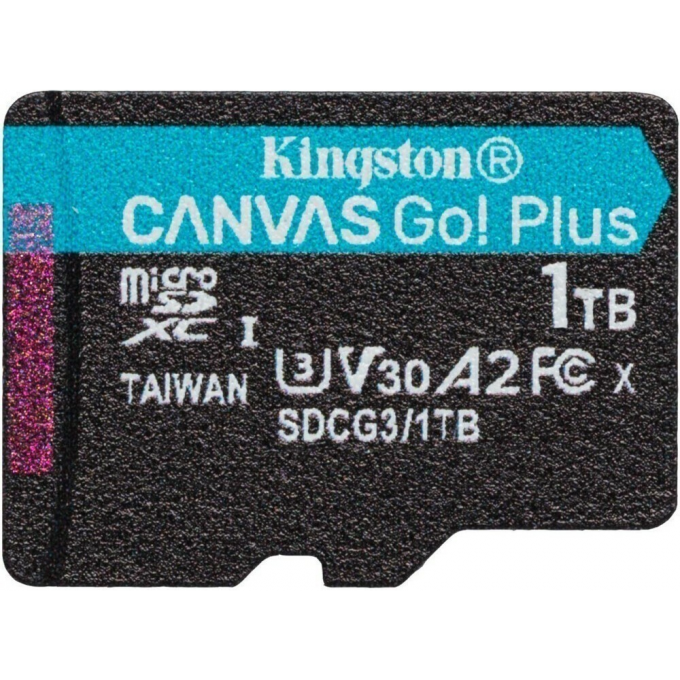 Карта памяти 1Tb MicroSD KINGSTON CANVAS GO! PLUS () SDCG3/1TBSP Карта памяти 1Tb MicroSD KINGSTON CANVAS GO! PLUS () SDCG3/1TBSP