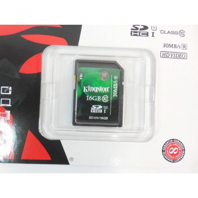 Карта памяти KINGSON 16GB SD10V-16GB 364776 Карта памяти KINGSON 16GB SD10V-16GB 364776