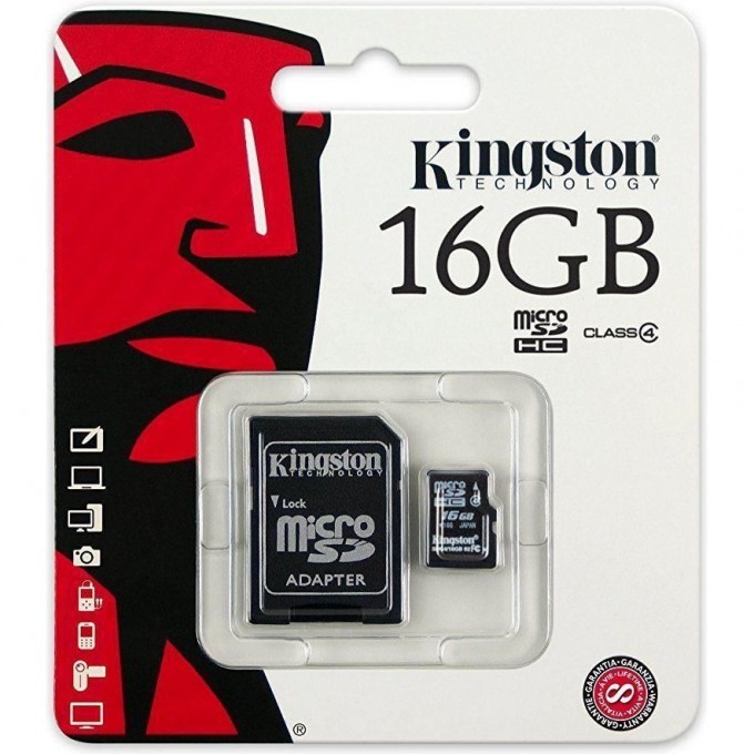 Карта памяти KINGSTON 16GB SDC4-16GBSP 349747 Карта памяти KINGSTON 16GB SDC4-16GBSP 349747