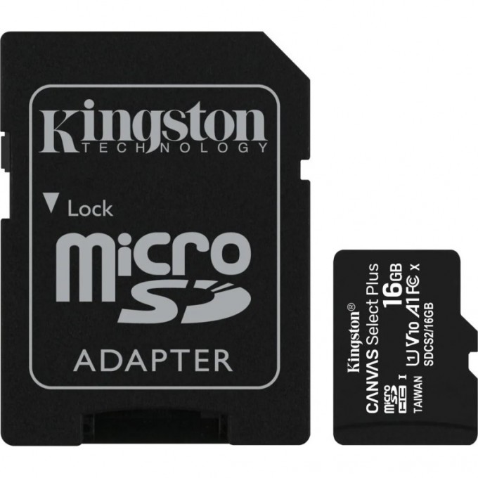 Карта памяти KINGSTON 16GB SDCS2-16GB-3P1A 627507 Карта памяти KINGSTON 16GB SDCS2-16GB-3P1A 627507
