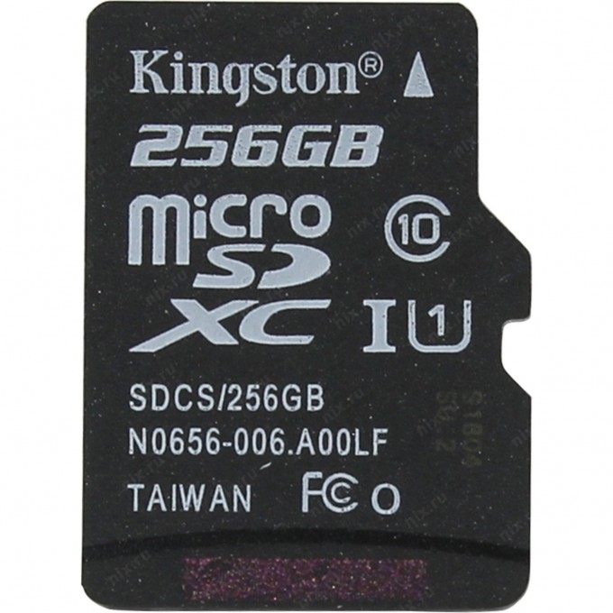 Карта памяти KINGSTON 256GB SDCS-256GBSP 597918 Карта памяти KINGSTON 256GB SDCS-256GBSP 597918
