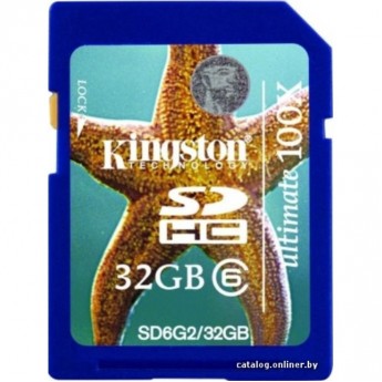 Карта памяти KINGSTON 32GB SD6G2-32GB Карта памяти KINGSTON 32GB SD6G2-32GB