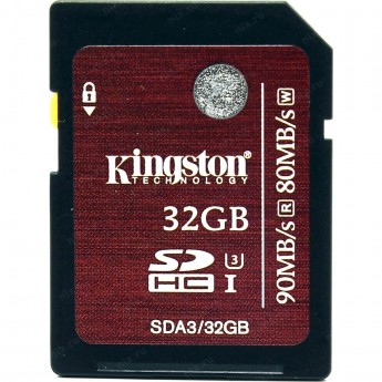 Карта памяти KINGSTON 32GB SDA3-32GB Карта памяти KINGSTON 32GB SDA3-32GB