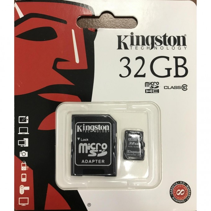Карта памяти KINGSTON 32GB SDCS-32GBSP 565821 Карта памяти KINGSTON 32GB SDCS-32GBSP 565821
