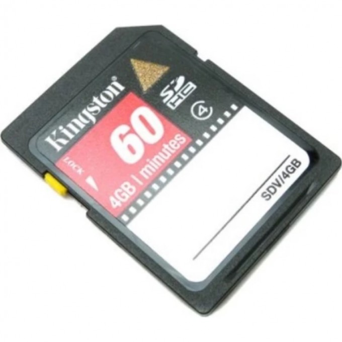 Карта памяти KINGSTON 4GB Class 4 SDHC SDV-4GB 331581 Карта памяти KINGSTON 4GB Class 4 SDHC SDV-4GB 331581