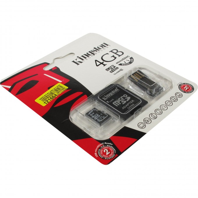 Карта памяти KINGSTON 4GB MBLY10G2-4GB 400680 Карта памяти KINGSTON 4GB MBLY10G2-4GB 400680