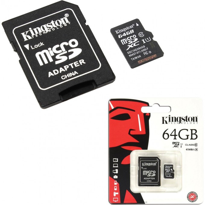 Карта памяти KINGSTON 64GB SDC10G2-64GB 504328 Карта памяти KINGSTON 64GB SDC10G2-64GB 504328