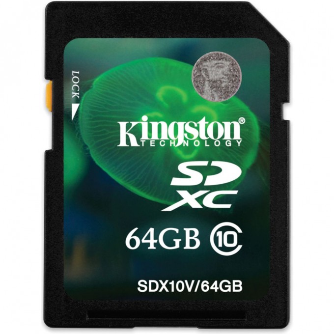 Карта памяти KINGSTON 64GB SDX10V-64GB 392429 Карта памяти KINGSTON 64GB SDX10V-64GB 392429