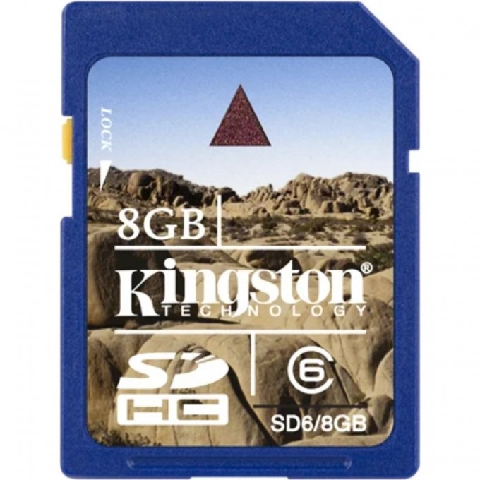 Карта памяти KINGSTON 8GB Class 6 SD6G2-8GB 349021 Карта памяти KINGSTON 8GB Class 6 SD6G2-8GB 349021