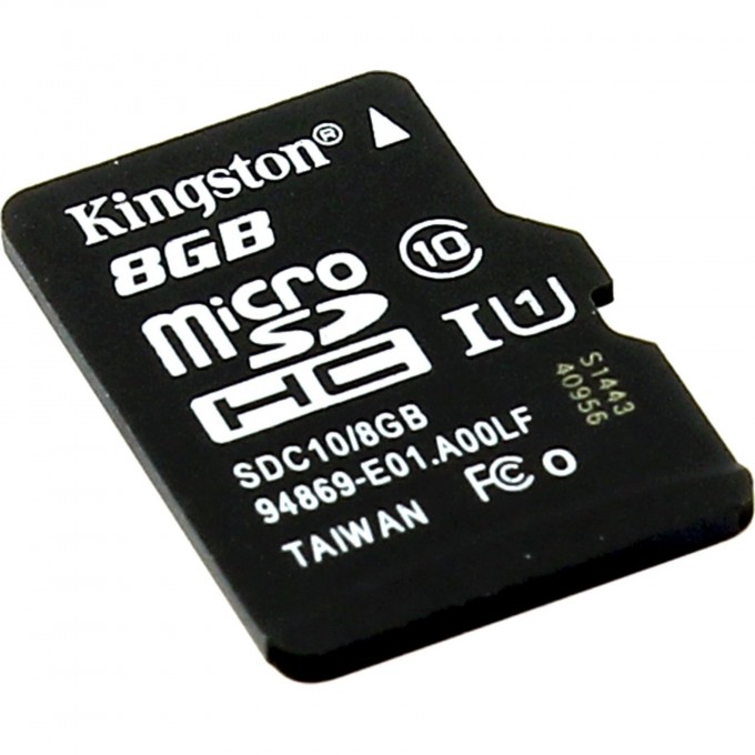 Карта памяти KINGSTON 8GB SDC10G2-8GBSP 514626 Карта памяти KINGSTON 8GB SDC10G2-8GBSP 514626