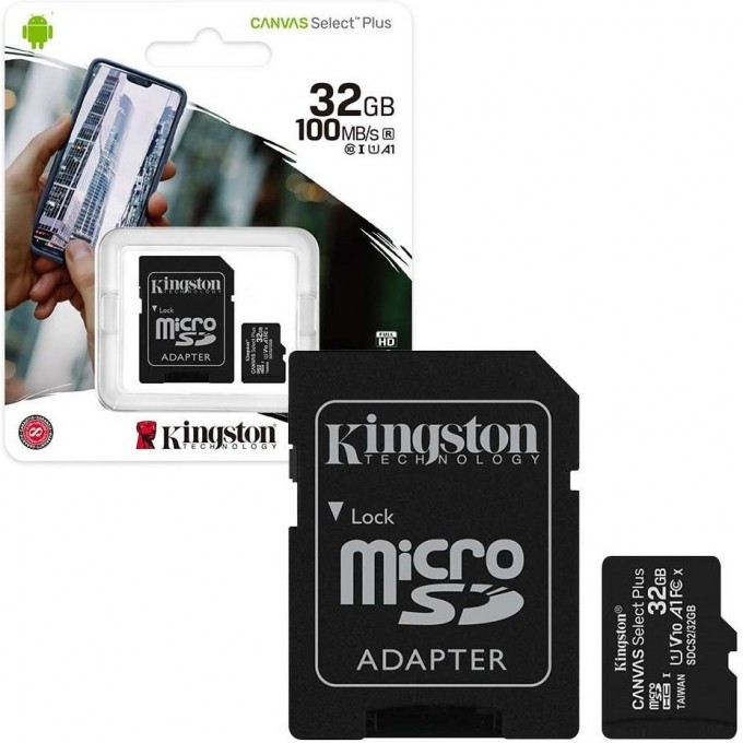 Карта памяти KINGSTON Canvas Select Plus 128GB SDCS2/128GB Карта памяти KINGSTON Canvas Select Plus 128GB SDCS2/128GB