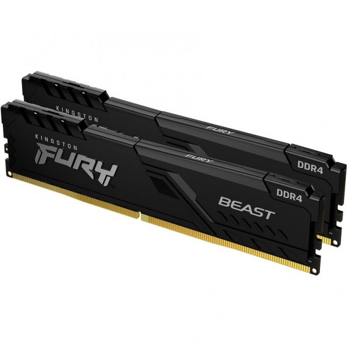 Модуль памяти KINGSTON FURY Beast Black 32GB Kit (2x16GB), CL16 DIMM KF432C16BB1K2/32-SP Модуль памяти KINGSTON FURY Beast Black 32GB Kit (2x16GB), CL16 DIMM KF432C16BB1K2/32-SP