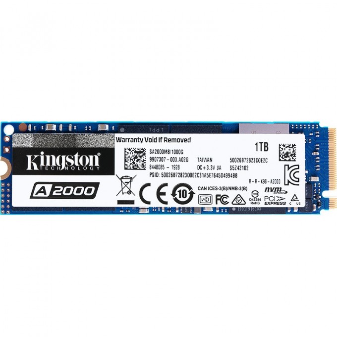 Накопитель SSD M.2 2280 KINGSTON A2000 1Tb SA2000M8/1000G 616463 Накопитель SSD M.2 2280 KINGSTON A2000 1Tb SA2000M8/1000G 616463
