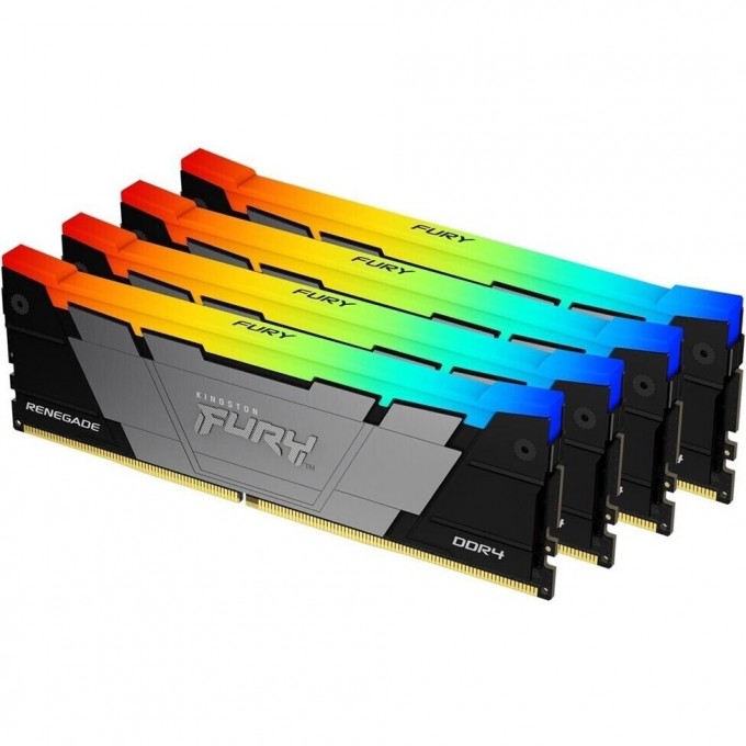 Оперативная память 128Gb DDR4 3600MHz KINGSTON FURY RENEGADE RGB () (4x32Gb KIT) KF436C18RB2AK4/128 Оперативная память 128Gb DDR4 3600MHz KINGSTON FURY RENEGADE RGB () (4x32Gb KIT) KF436C18RB2AK4/128