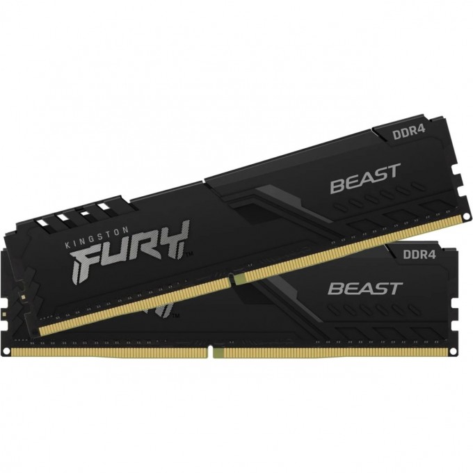 Оперативная память 16Gb DDR4 2666MHz KINGSTON FURY BEAST BLACK () (2x8Gb KIT) KF426C16BBK2/16 Оперативная память 16Gb DDR4 2666MHz KINGSTON FURY BEAST BLACK () (2x8Gb KIT) KF426C16BBK2/16