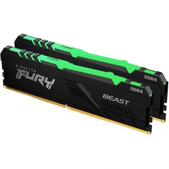 Оперативная память 16Gb DDR4 2666MHz KINGSTON FURY BEAST RGB (KF426C16BBAK2/16) (2x8Gb KIT)