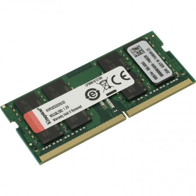 Оперативная память 32Gb DDR4 3200MHz KINGSTON SO-DIMM () KVR32S22D8/32 Оперативная память 32Gb DDR4 3200MHz KINGSTON SO-DIMM () KVR32S22D8/32