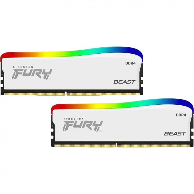 Оперативная память 32Gb DDR4 3600MHz KINGSTON FURY BEAST RGB WHITE (KF436C18BWAK2/32) (2x16Gb KIT) KF432C16BWAK2/32 Оперативная память 32Gb DDR4 3600MHz KINGSTON FURY BEAST RGB WHITE (KF436C18BWAK2/32) (2x16Gb KIT) KF432C16BWAK2/32