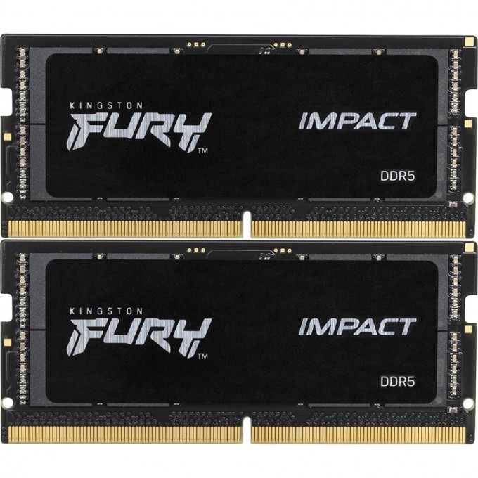 Оперативная память 32Gb DDR5 6400MHz KINGSTON FURY IMPACT SO-DIMM () (2x16Gb KIT) KF564S38IBK2-32 Оперативная память 32Gb DDR5 6400MHz KINGSTON FURY IMPACT SO-DIMM () (2x16Gb KIT) KF564S38IBK2-32