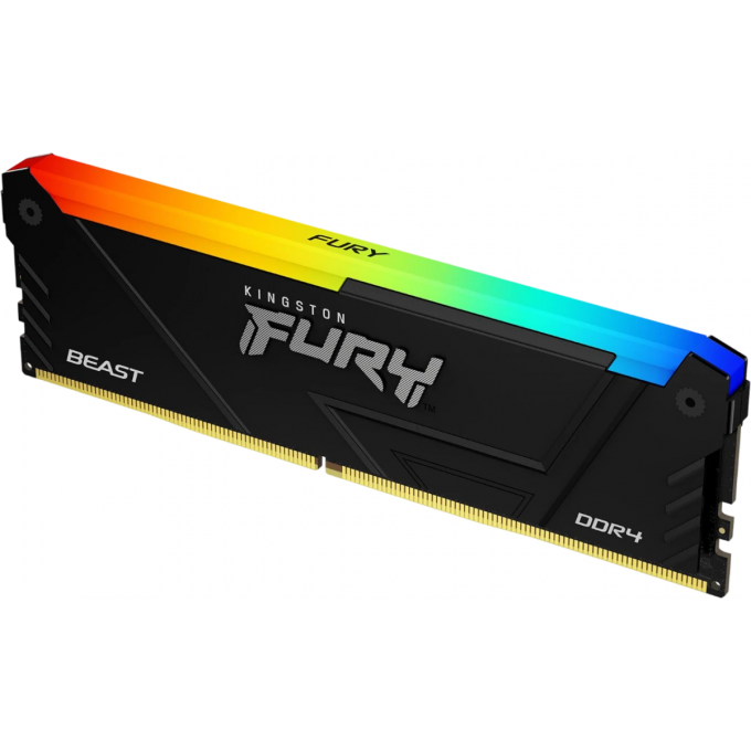 Оперативная память 8Gb DDR4 3200MHz KINGSTON FURY BEAST RGB () KF432C16BB2A/8WP