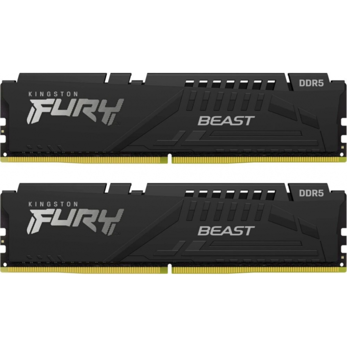 Память оперативная KINGSTON FURY BEAST BLACK XMP 32GB 6000MT/s CL30 DDR5 DIMM KF560C30BBK2-32 Память оперативная KINGSTON FURY BEAST BLACK XMP 32GB 6000MT/s CL30 DDR5 DIMM KF560C30BBK2-32