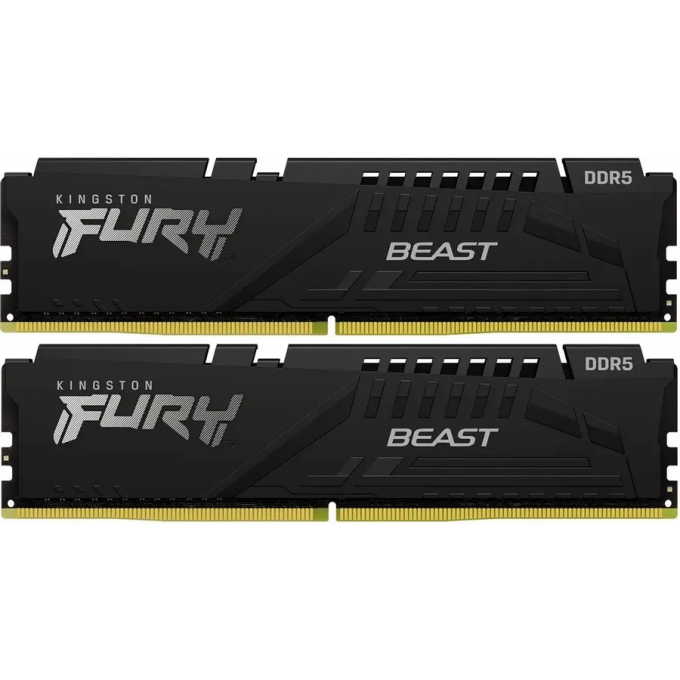 Память оперативная KINGSTON FURY BEAST BLACK XMP 32GB 6800MT/s DDR5 CL34 DIMM KF568C34BBK2-32 Память оперативная KINGSTON FURY BEAST BLACK XMP 32GB 6800MT/s DDR5 CL34 DIMM KF568C34BBK2-32