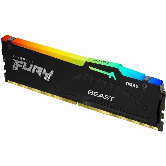 Память оперативная KINGSTON FURY BEAST RGB XMP 16GB 6800MT/s DDR5 CL34 DIMM KF568C34BBA-16 Память оперативная KINGSTON FURY BEAST RGB XMP 16GB 6800MT/s DDR5 CL34 DIMM KF568C34BBA-16