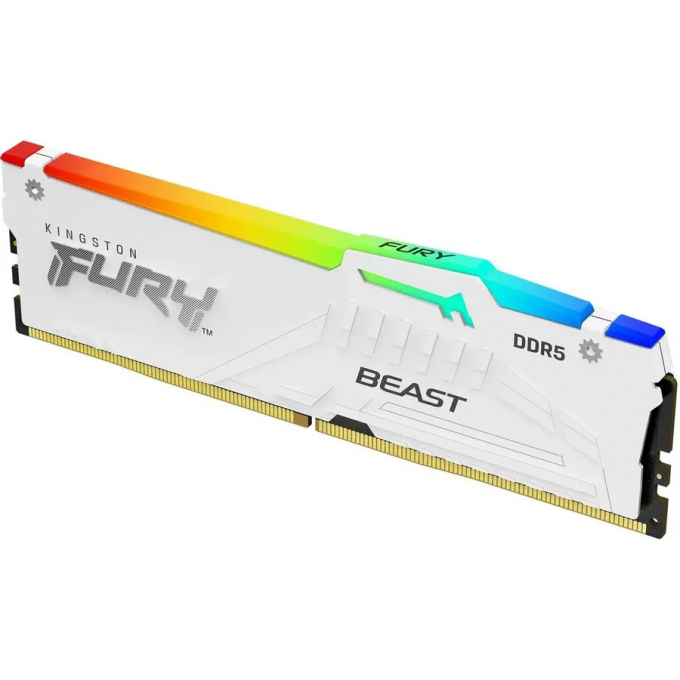 Память оперативная KINGSTON FURY BEAST WHITE RGB EXPO 16GB 6800MT/s DDR5 CL34 DIMM KF568C34BWEA-16 Память оперативная KINGSTON FURY BEAST WHITE RGB EXPO 16GB 6800MT/s DDR5 CL34 DIMM KF568C34BWEA-16