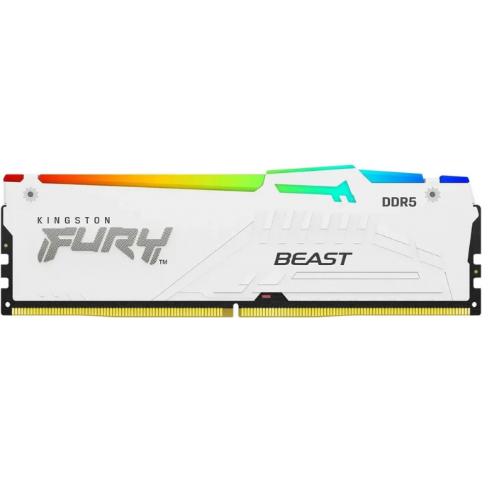 Память оперативная KINGSTON FURY BEAST WHITE RGB EXPO 32GB 5600MT/s DDR5 CL36 DIMM KF556C36BWEA-32 Память оперативная KINGSTON FURY BEAST WHITE RGB EXPO 32GB 5600MT/s DDR5 CL36 DIMM KF556C36BWEA-32