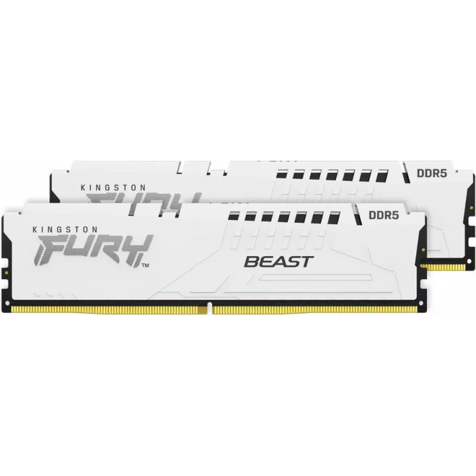 Память оперативная KINGSTON FURY BEAST WHITE XMP 16GB 5200MT/s DDR5 CL40 DIMM KF552C40BW-16 Память оперативная KINGSTON FURY BEAST WHITE XMP 16GB 5200MT/s DDR5 CL40 DIMM KF552C40BW-16