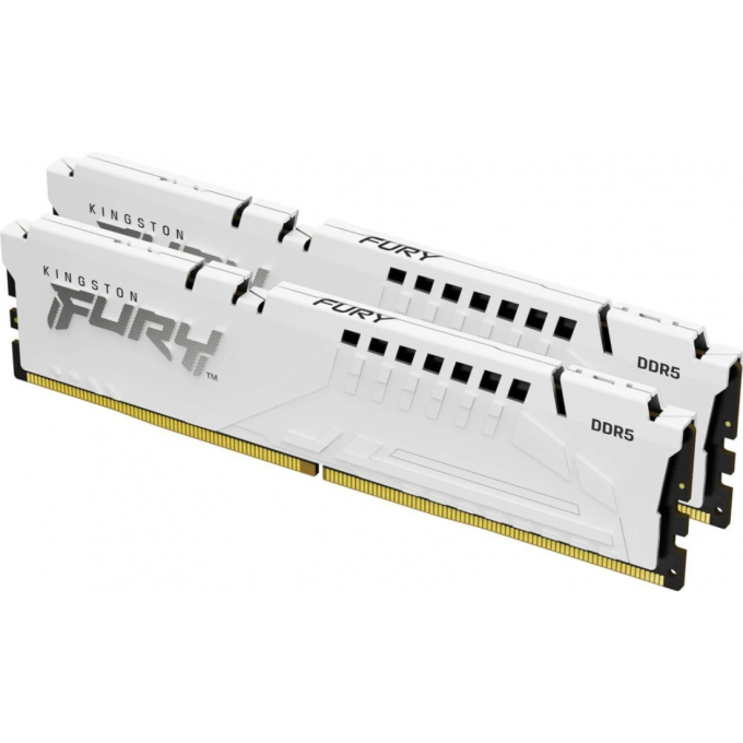 Память оперативная KINGSTON FURY BEAST WHITE XMP 32GB 6000MT/s DDR5 DIMM CL30 KF560C30BWK2-32 Память оперативная KINGSTON FURY BEAST WHITE XMP 32GB 6000MT/s DDR5 DIMM CL30 KF560C30BWK2-32