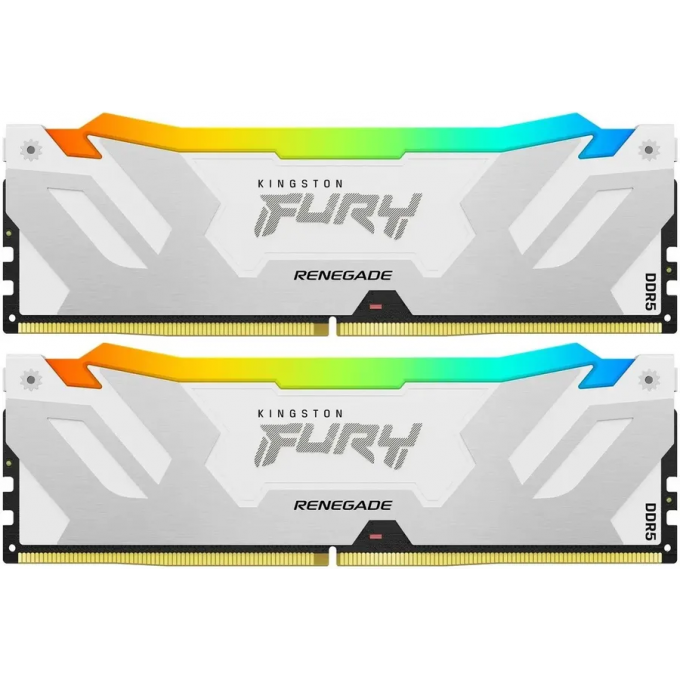 Память оперативная KINGSTON FURY RENEGADE RGB WHITE XMP 32GB 7200MT/s DDR5 CL38 DIMM KF572C38RWAK2-32 Память оперативная KINGSTON FURY RENEGADE RGB WHITE XMP 32GB 7200MT/s DDR5 CL38 DIMM KF572C38RWAK2-32